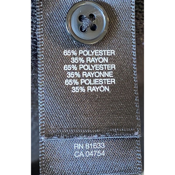 Kenneth Cole Womens Sweater Size M Black Knit Long Sleeve Scoop Neck Button - Picture 5 of 8